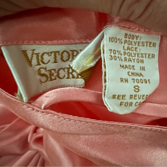 Vintage‎ Gold Label Victoria's Secret Lace Satin Maxi Slip Dress - Picture 9 of 9